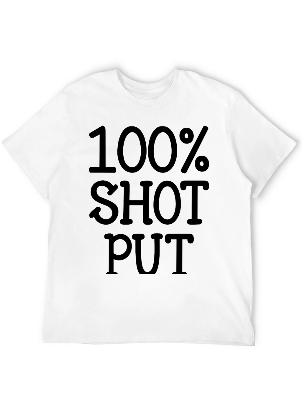 100% Shot Put Black Graphic Tee