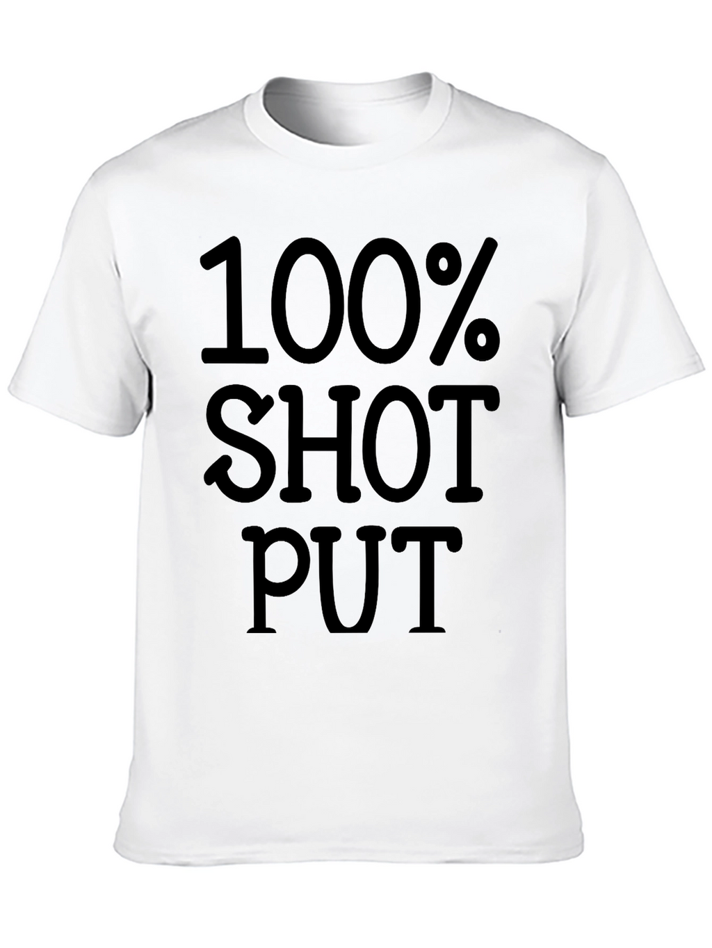 100% Shot Put Black Graphic Tee