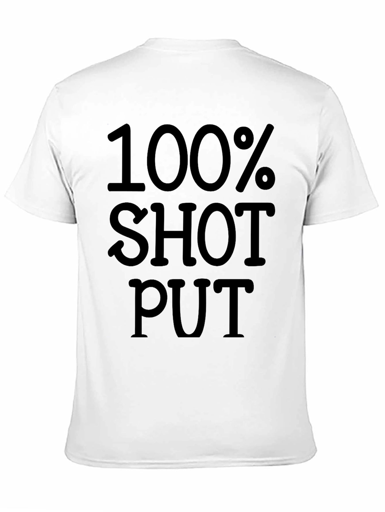 100% Shot Put Black Graphic Tee