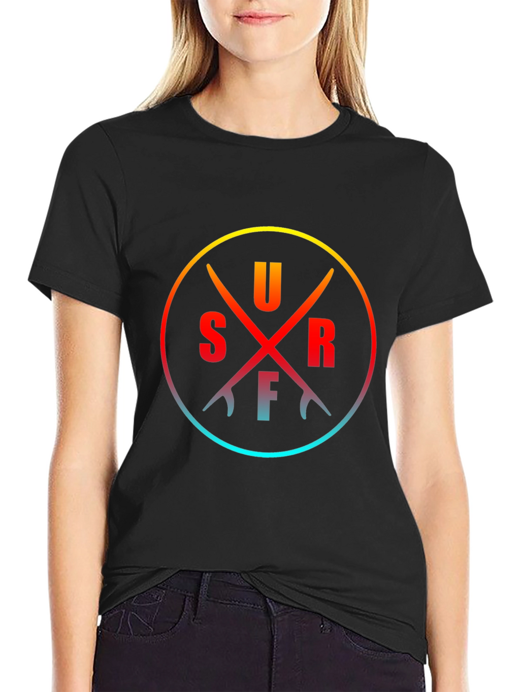 Surfboards Circle Tee - Casual Style