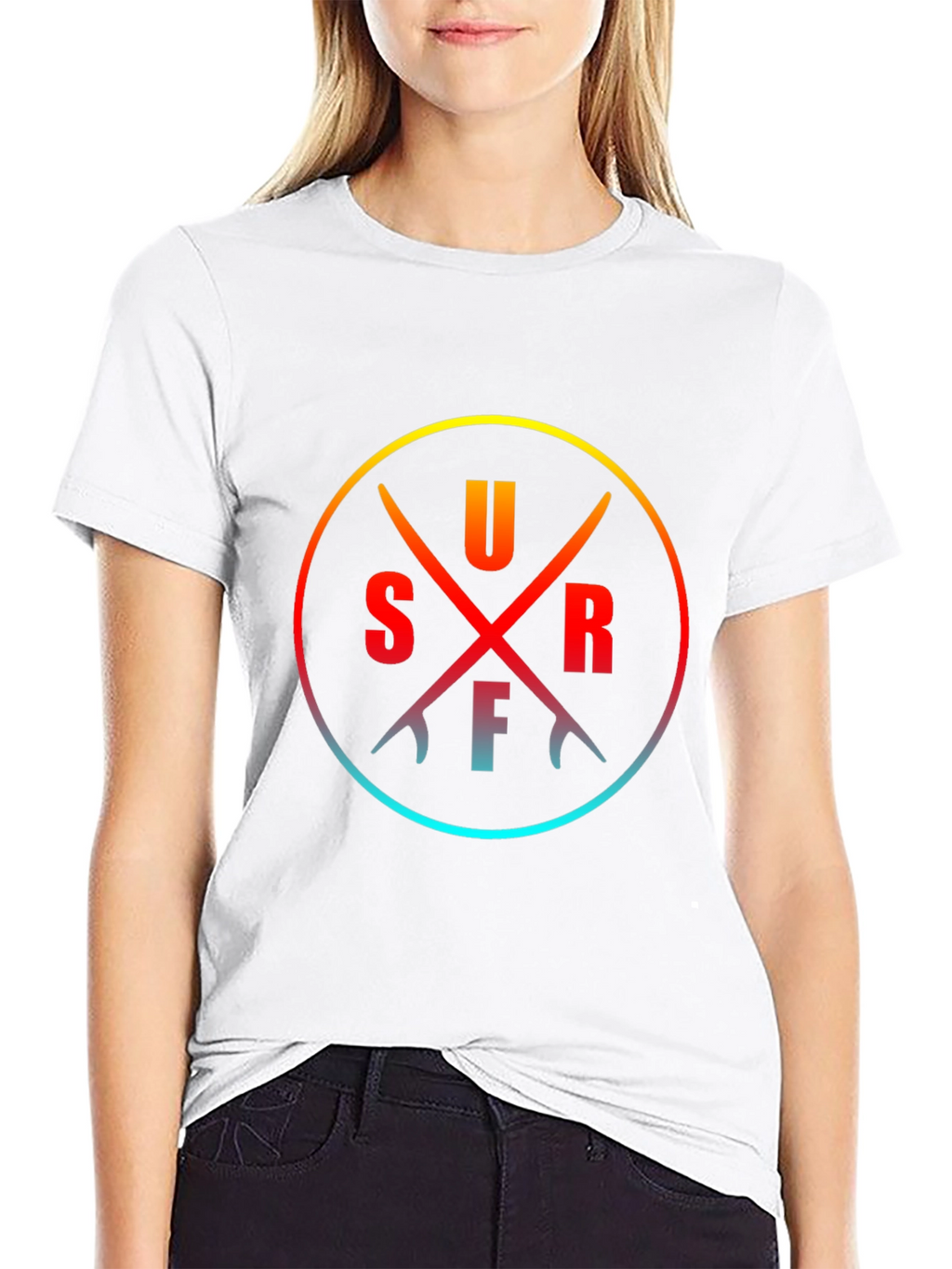 Surfboards Circle Tee - Casual Style