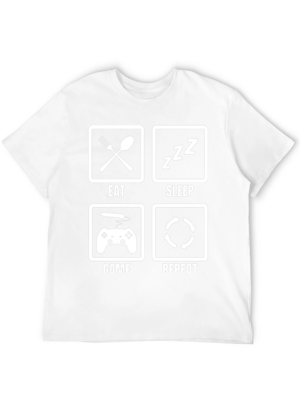 Eat Sleep Game Repeat T-Shirt Gamer Life