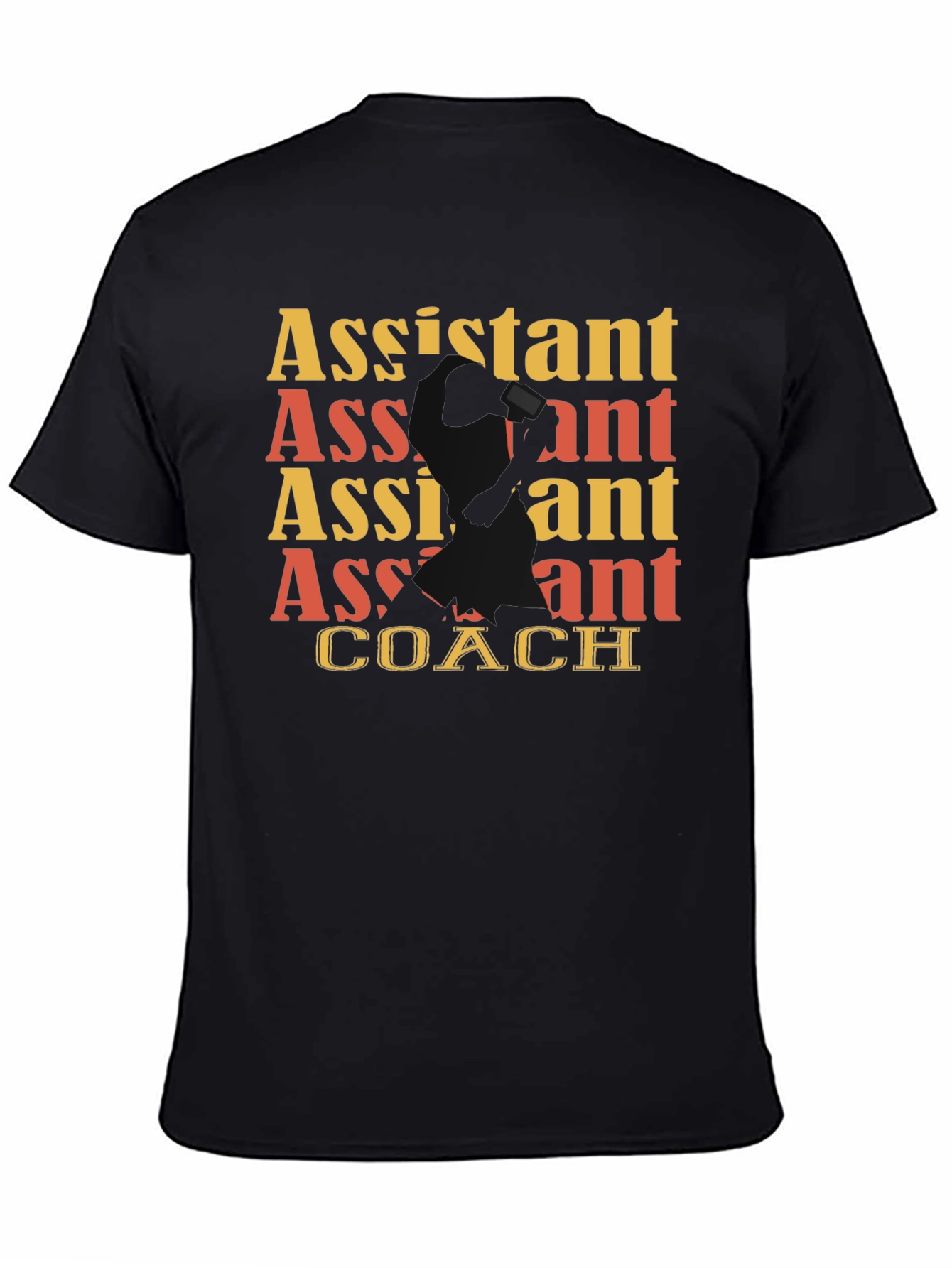 Assistant Coach Graphic Tee - Black