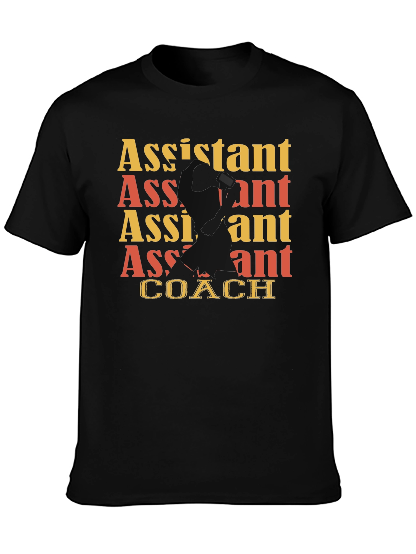 Assistant Coach Graphic Tee - Black