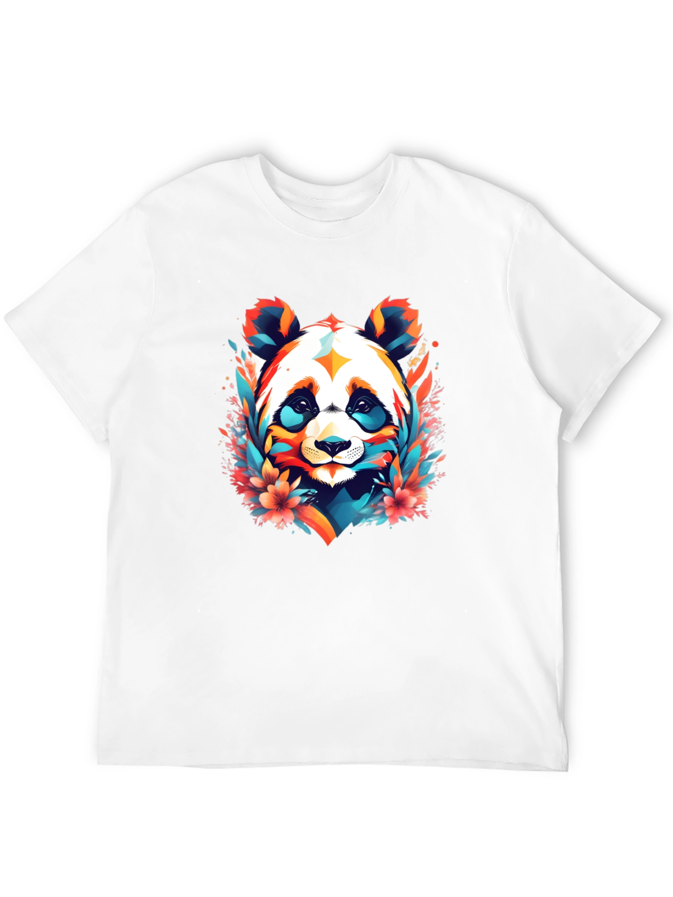 Vibrant Panda Graphic Tee - Colorful Panda Design