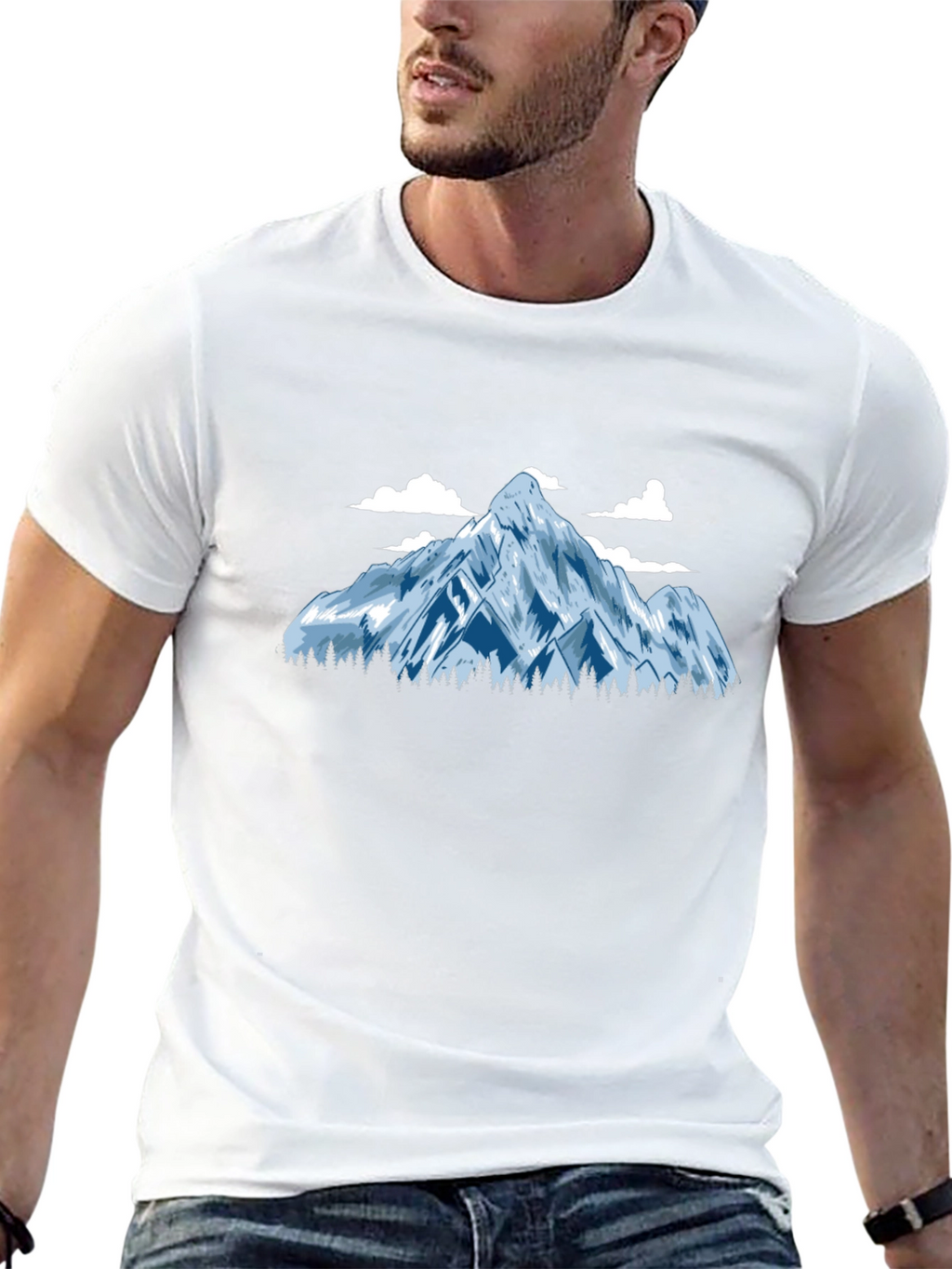 Mountain Graphic Tee - Black