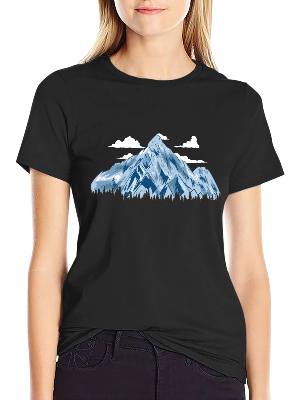 Mountain Graphic Tee - Black
