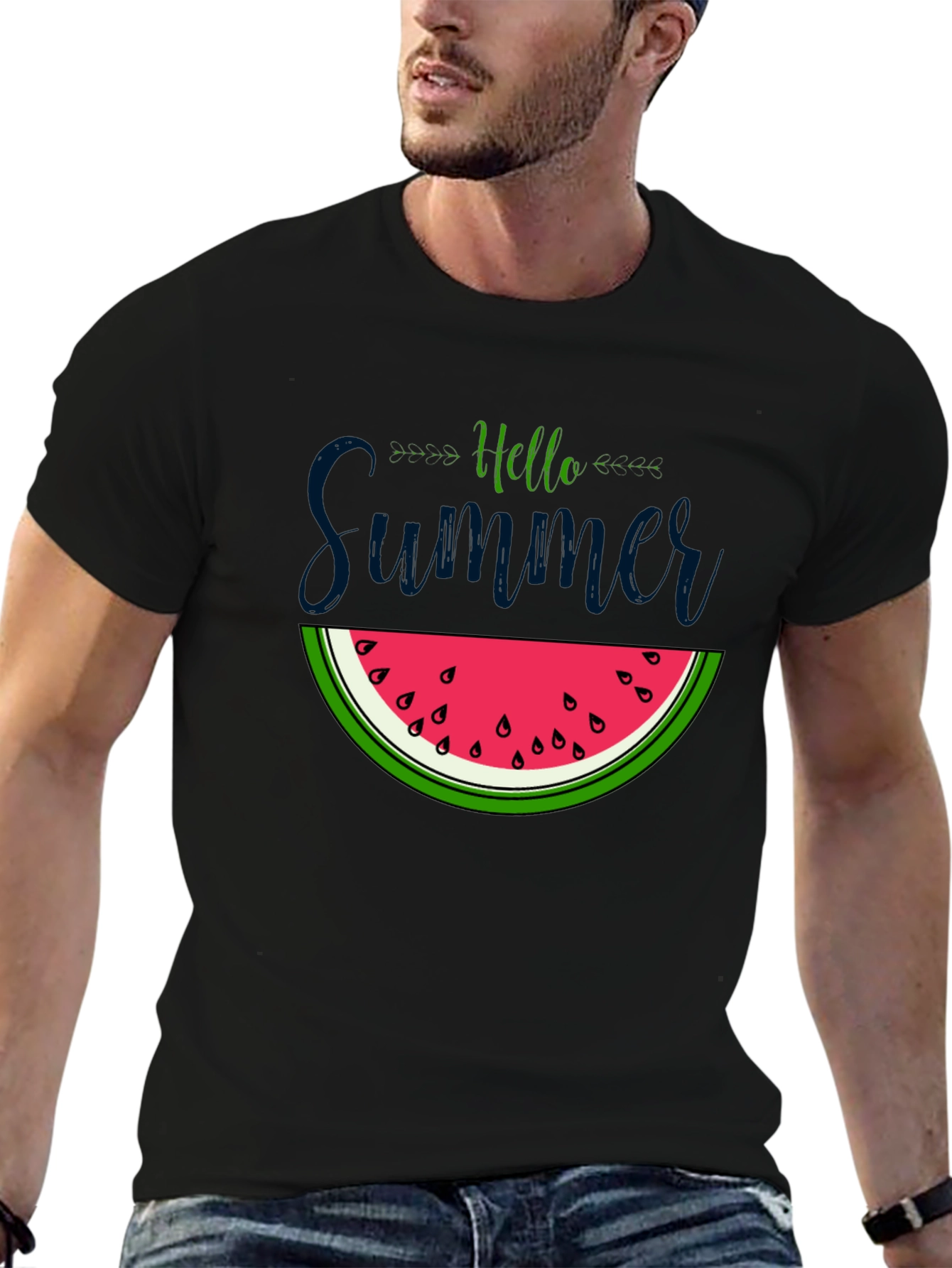 Hello Summer Watermelon Graphic Tee