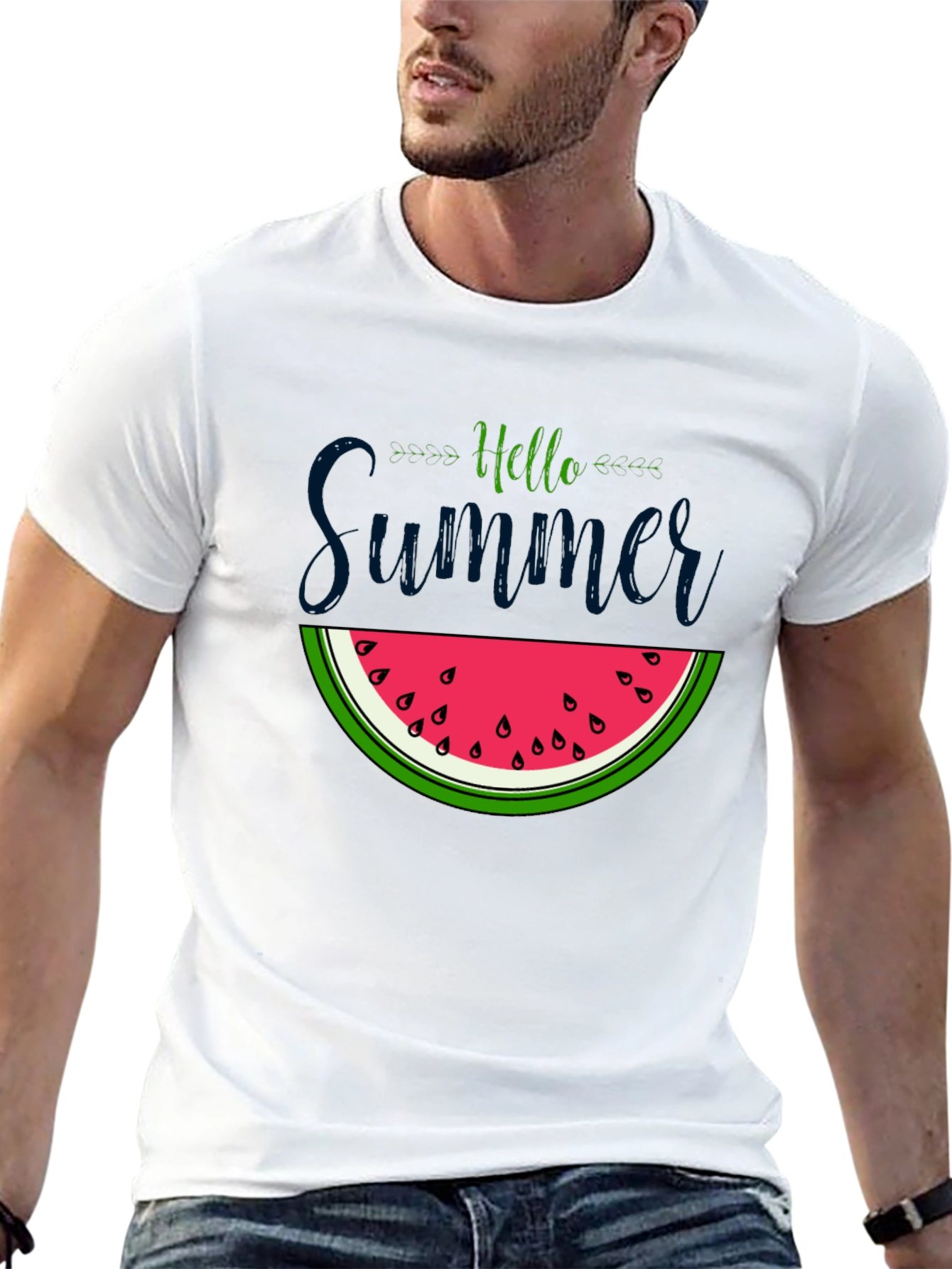 Hello Summer Watermelon Graphic Tee