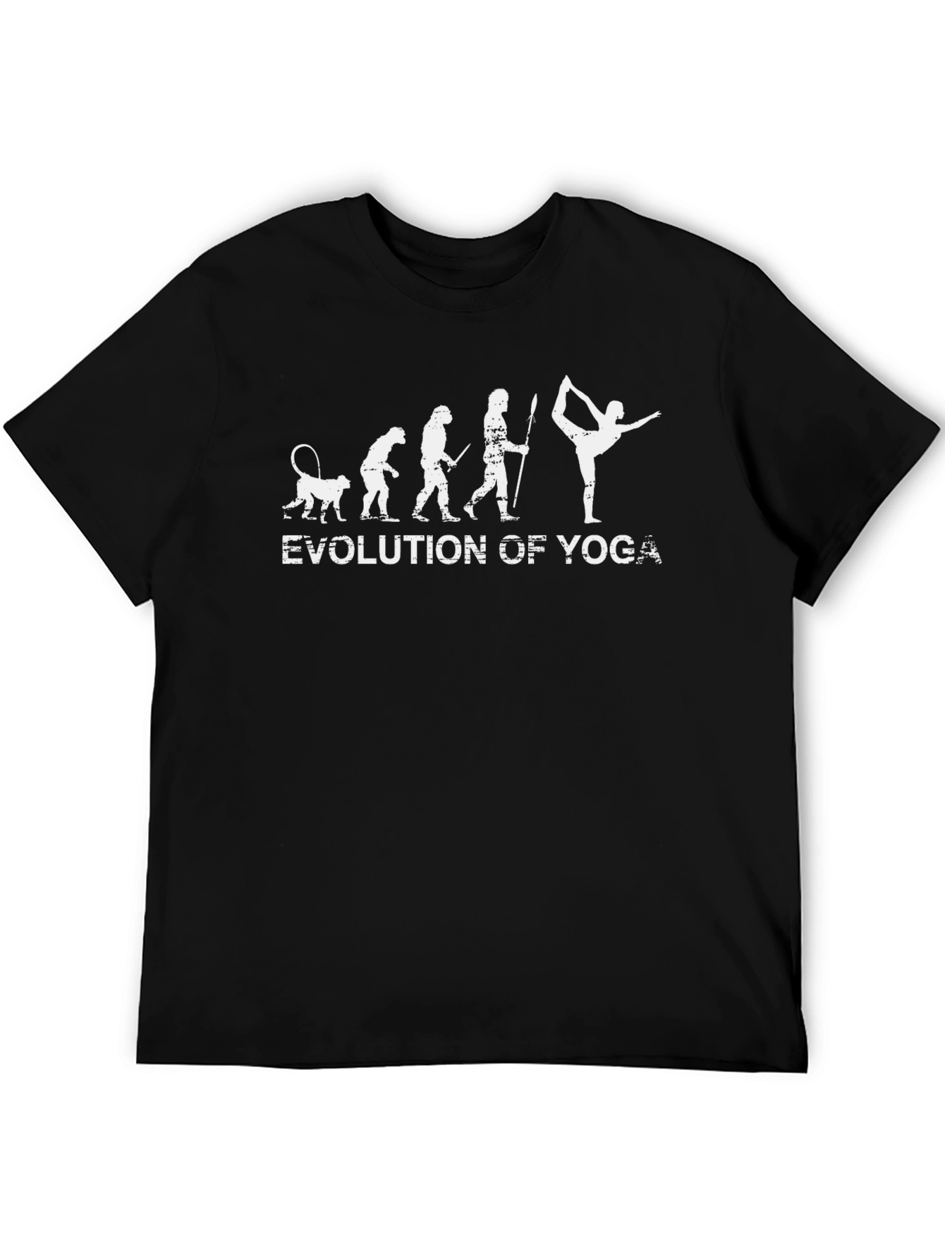 Evolution of Yoga Black T-Shirt