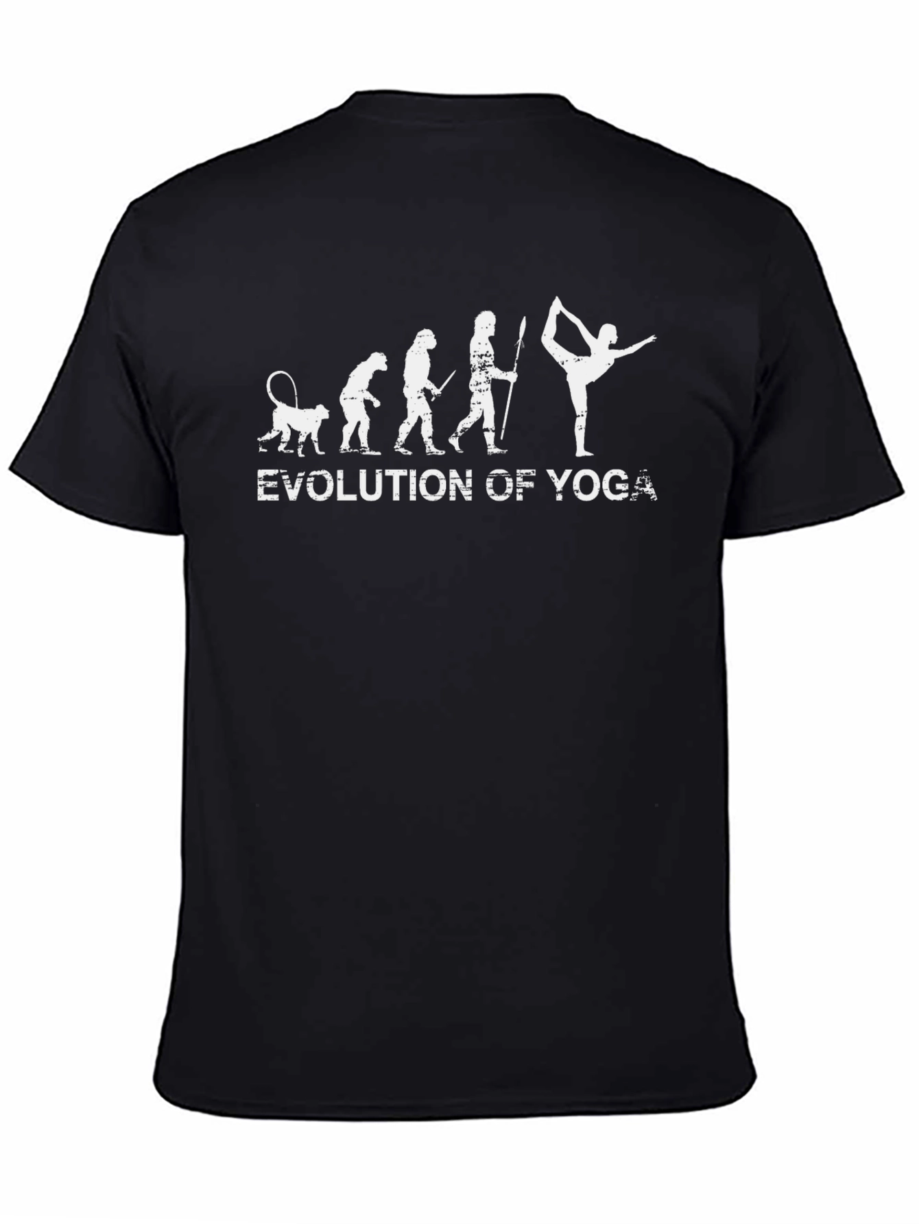 Evolution of Yoga Black T-Shirt