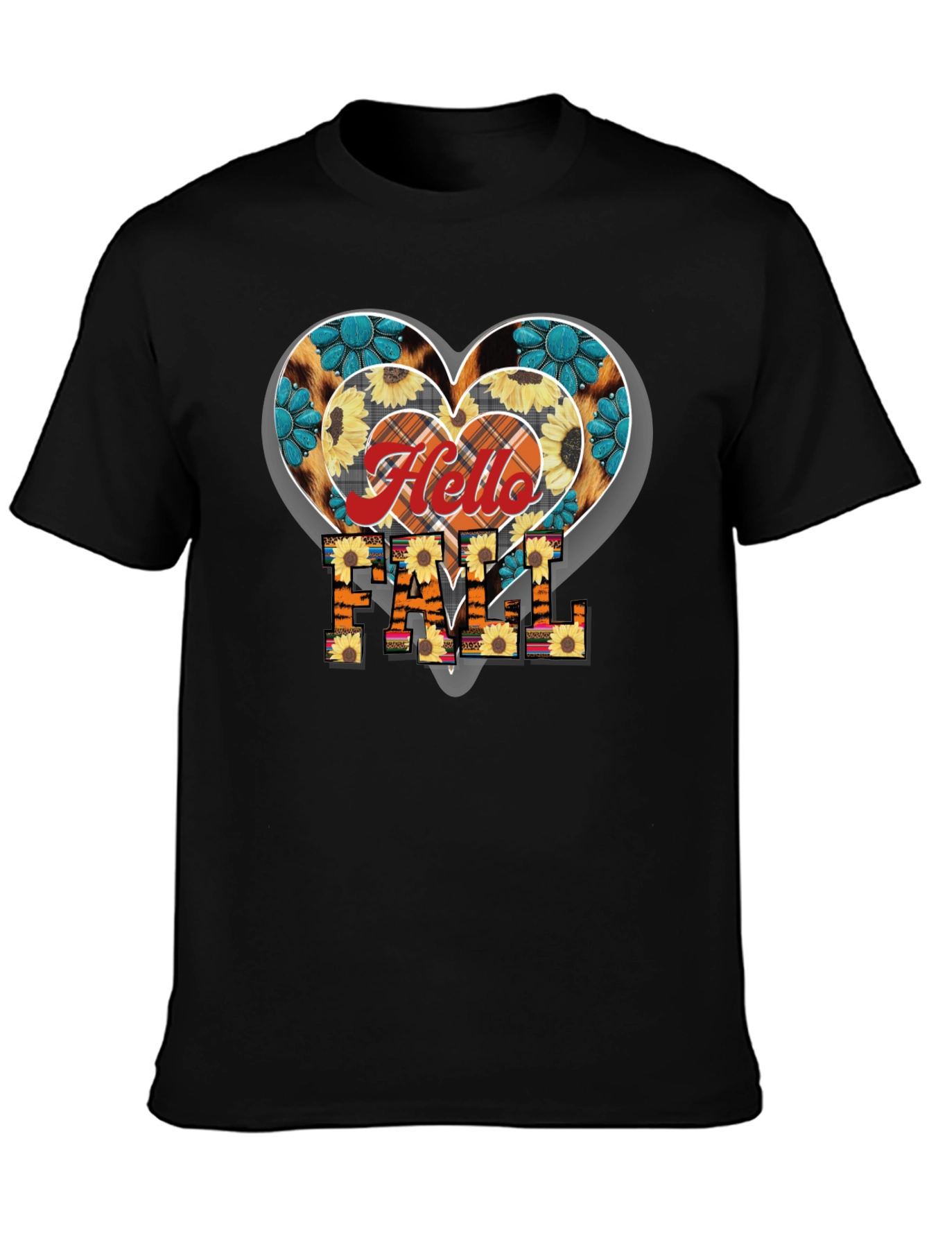 Hello Fall Heart T-Shirt