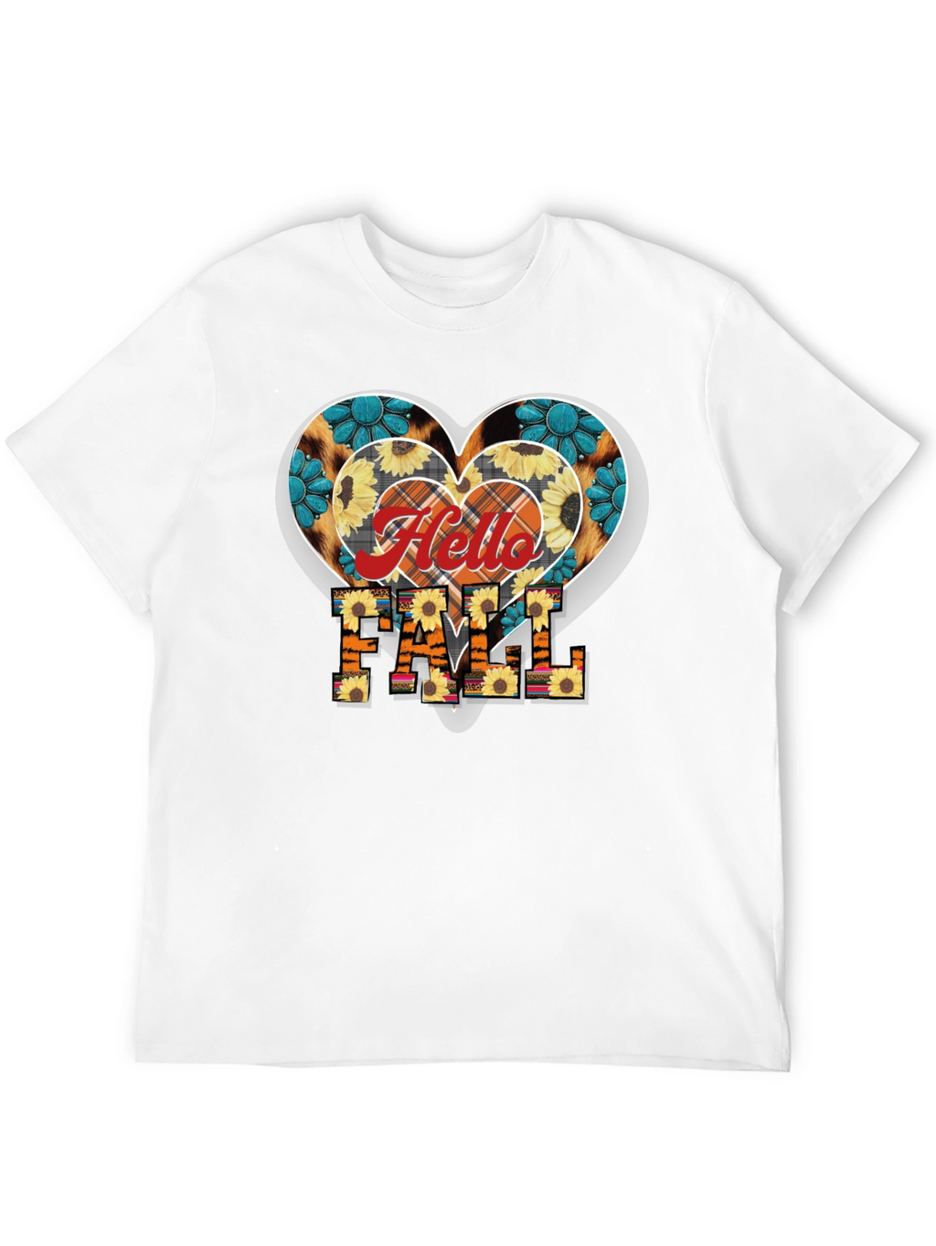 Hello Fall Heart T-Shirt