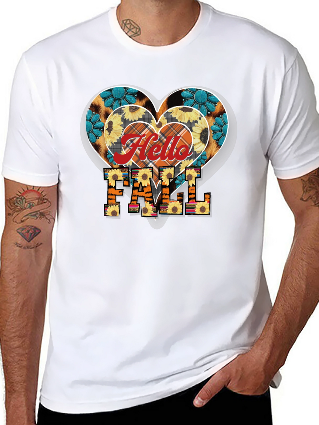 Hello Fall Heart T-Shirt