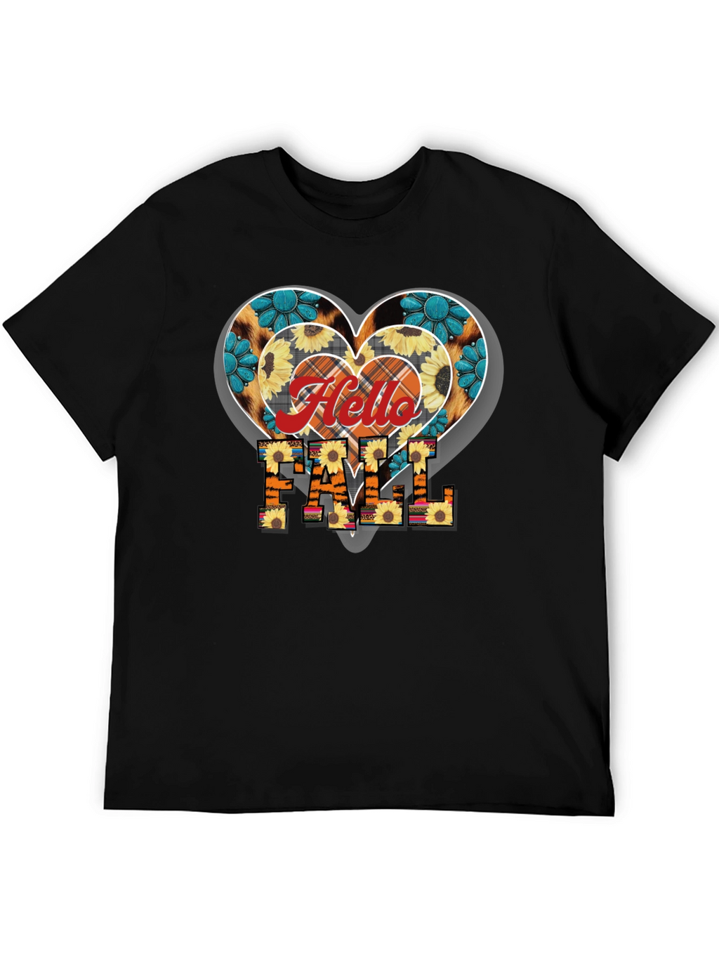 Hello Fall Heart T-Shirt