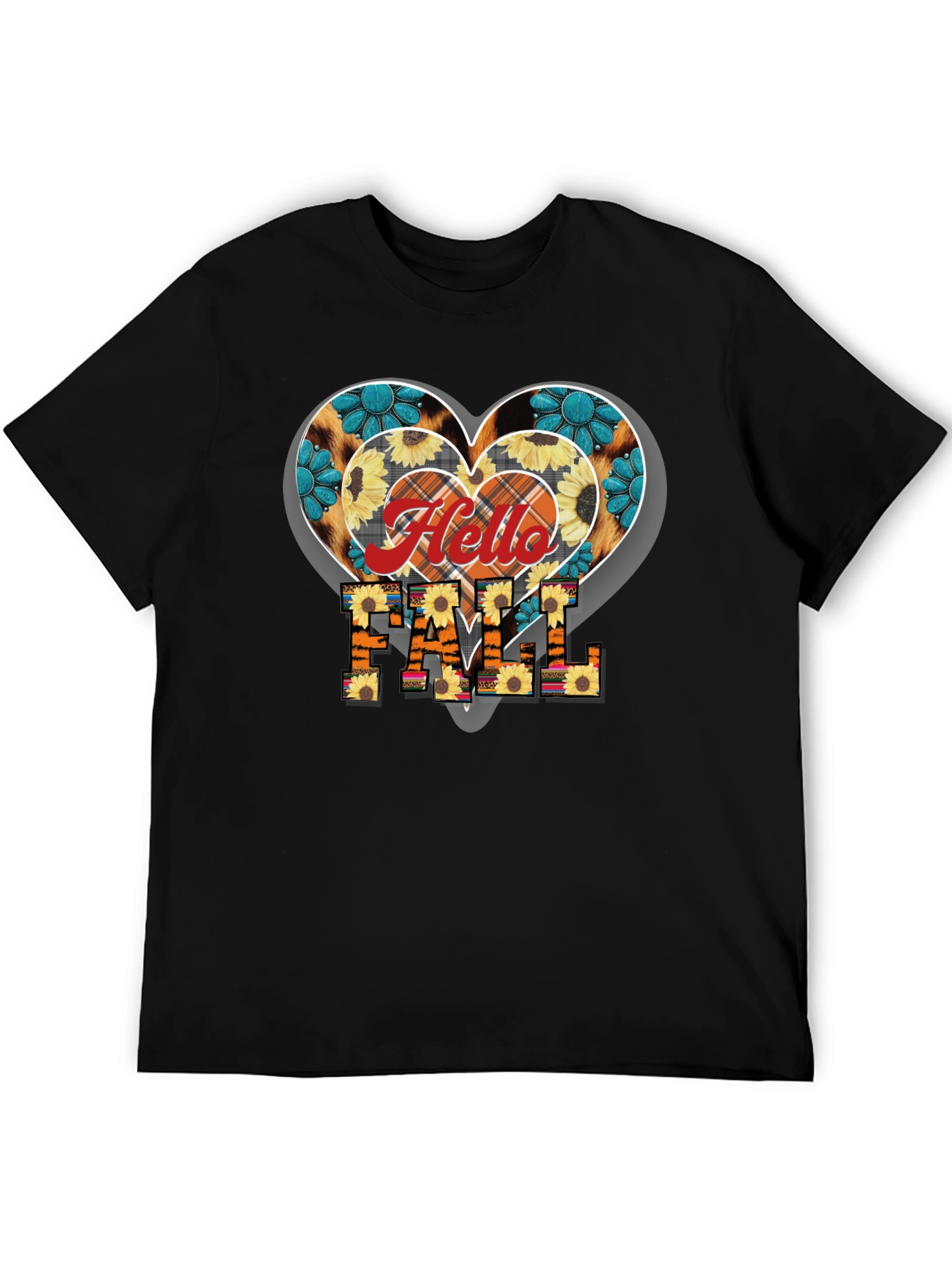 Hello Fall Heart T-Shirt