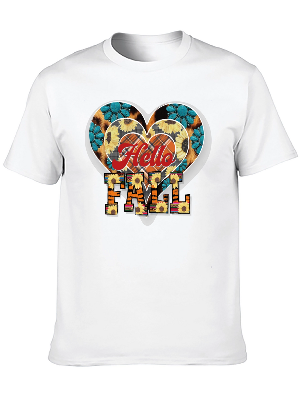 Hello Fall Heart T-Shirt