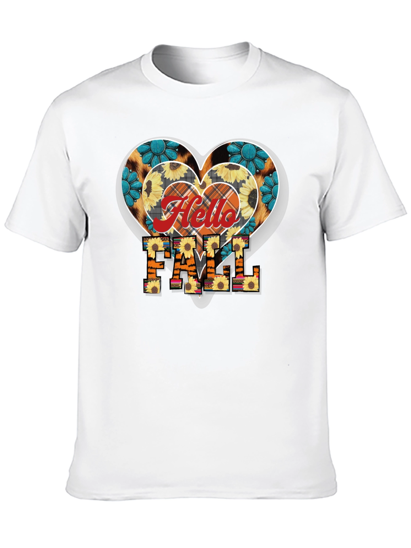 Hello Fall Heart T-Shirt