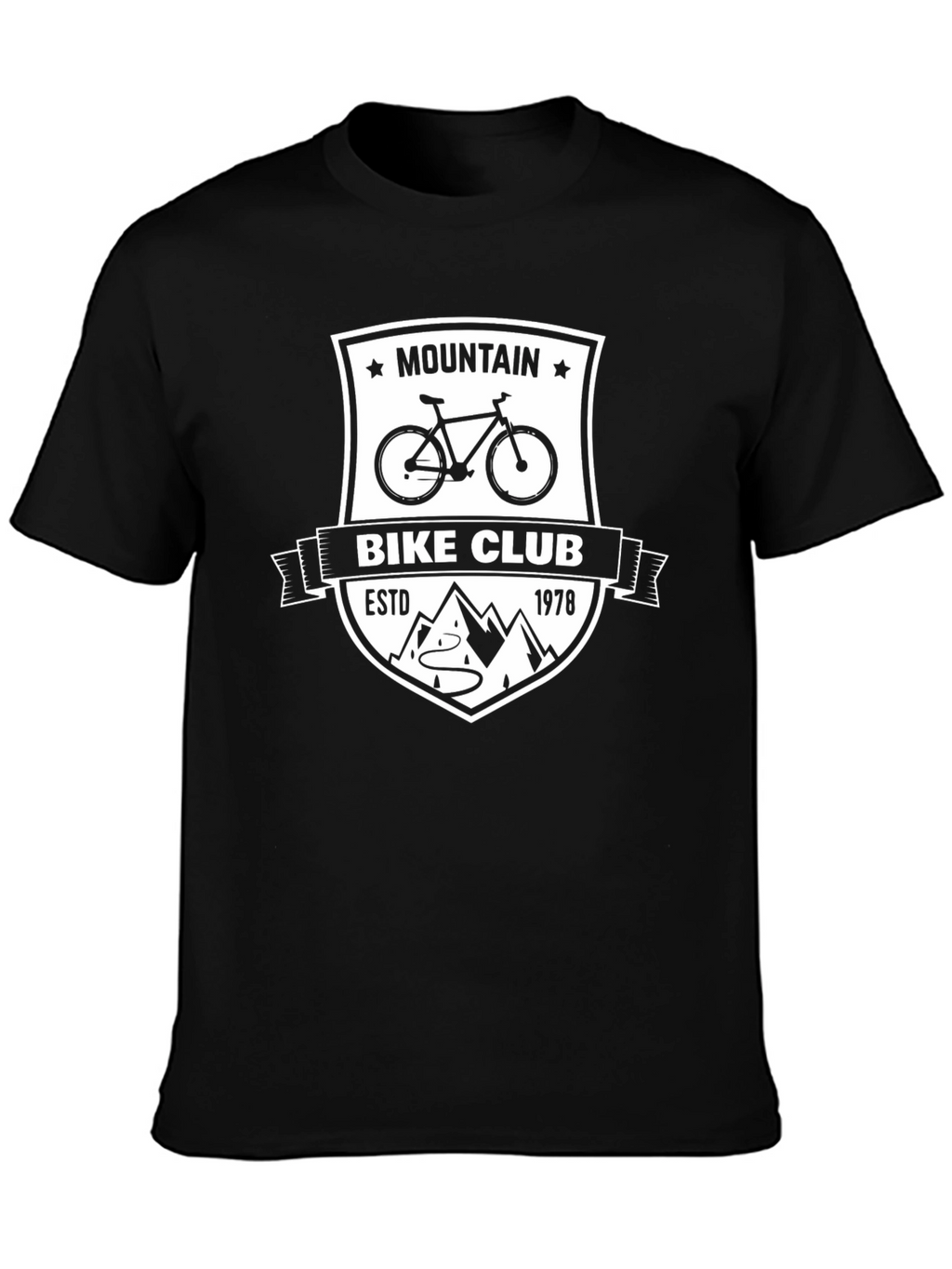 Mountain Bike Club Black Graphic Tee