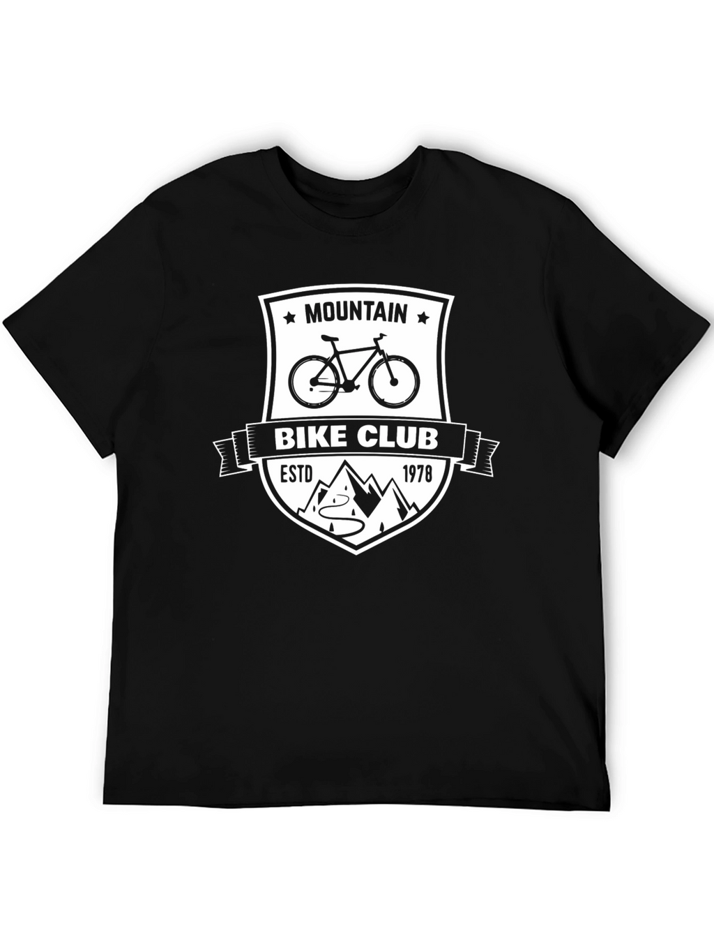 Mountain Bike Club Black Graphic Tee
