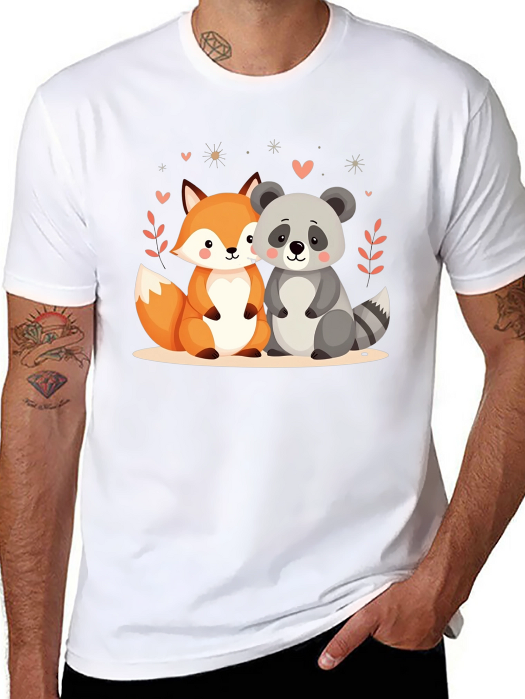 Cute Animal Friends Graphic Tee