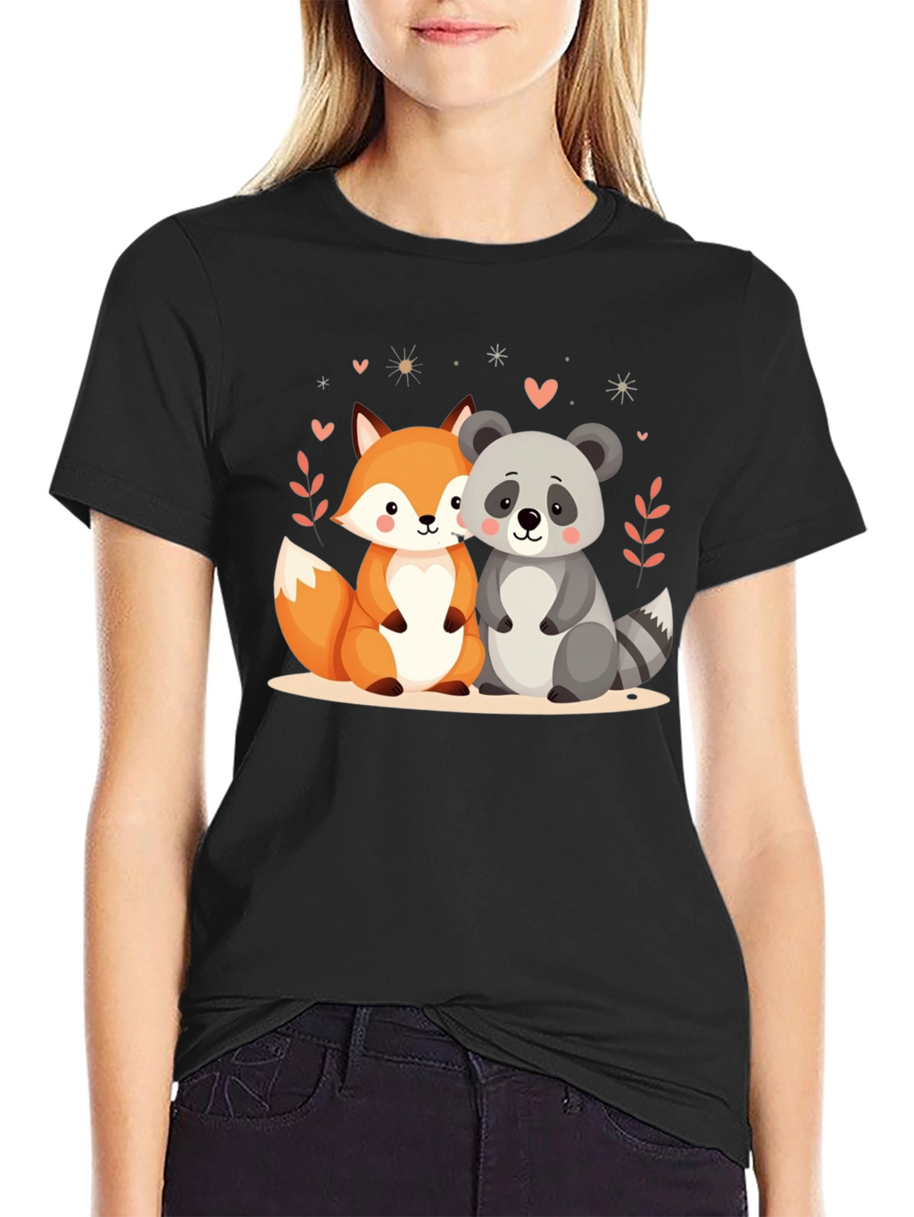Cute Animal Friends Graphic Tee