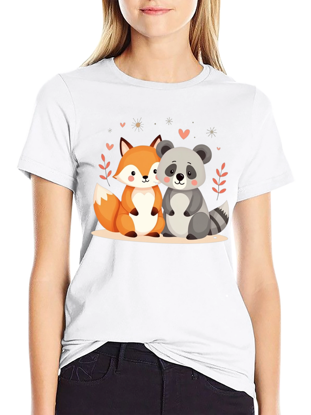 Cute Animal Friends Graphic Tee