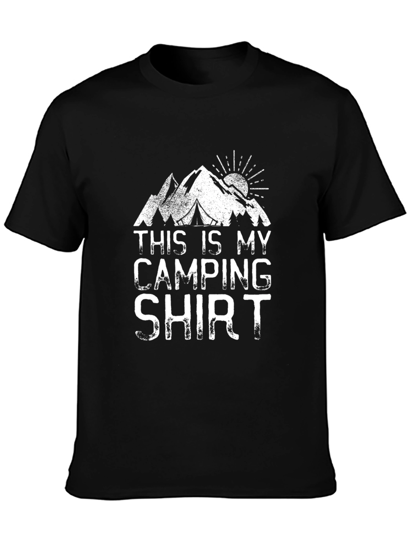 Camping Shirt - This Is My Camping Shirt Black Cotton Tee