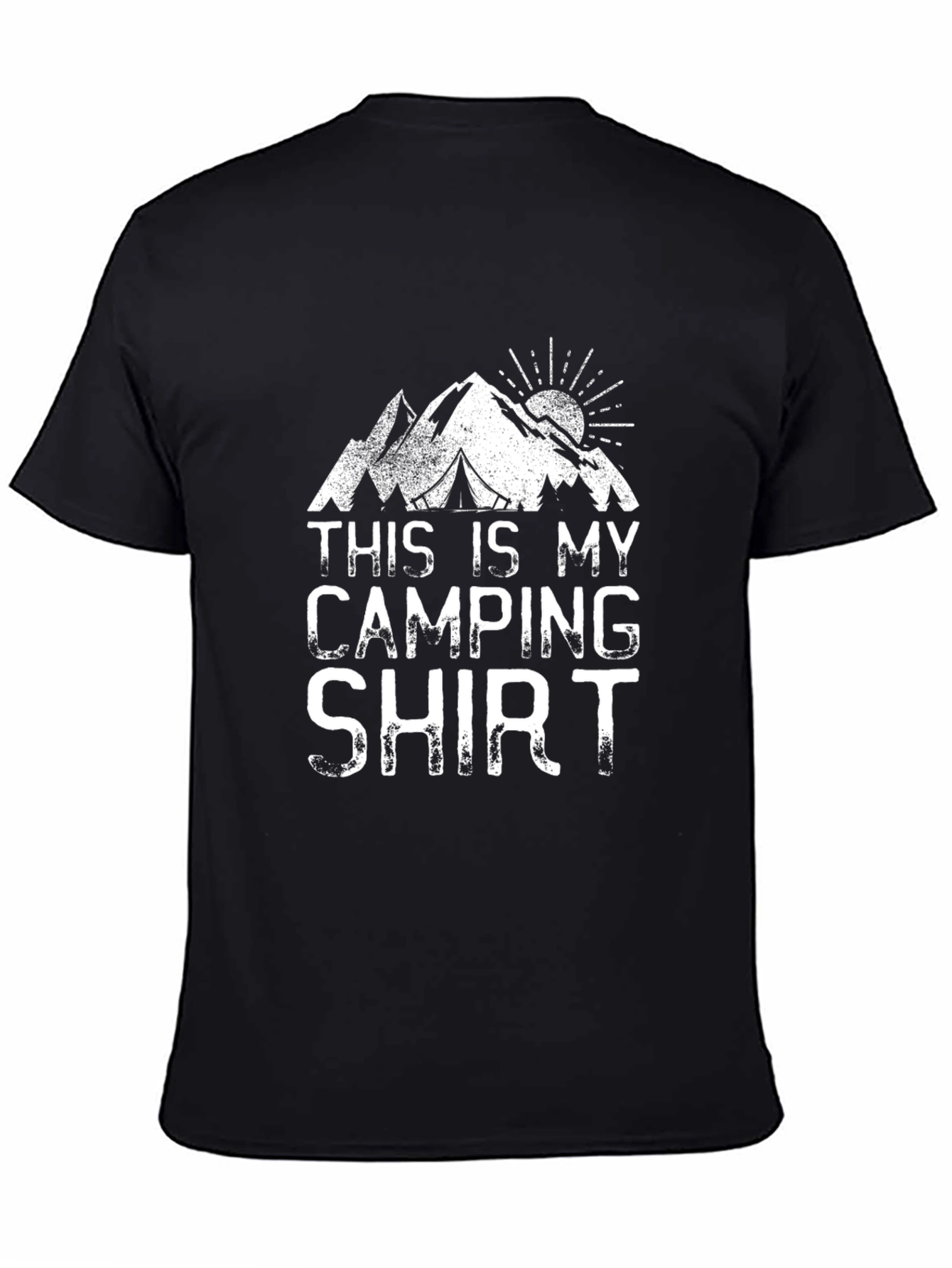 Camping Shirt - This Is My Camping Shirt Black Cotton Tee