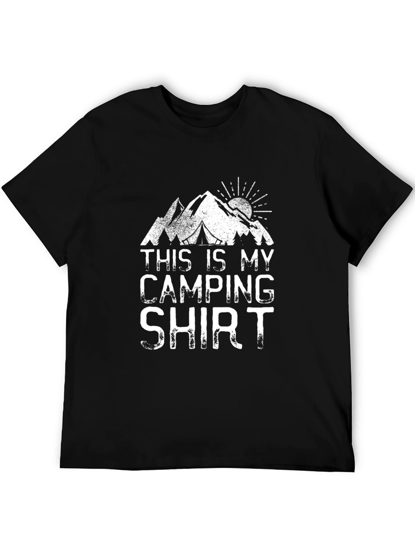 Camping Shirt - This Is My Camping Shirt Black Cotton Tee