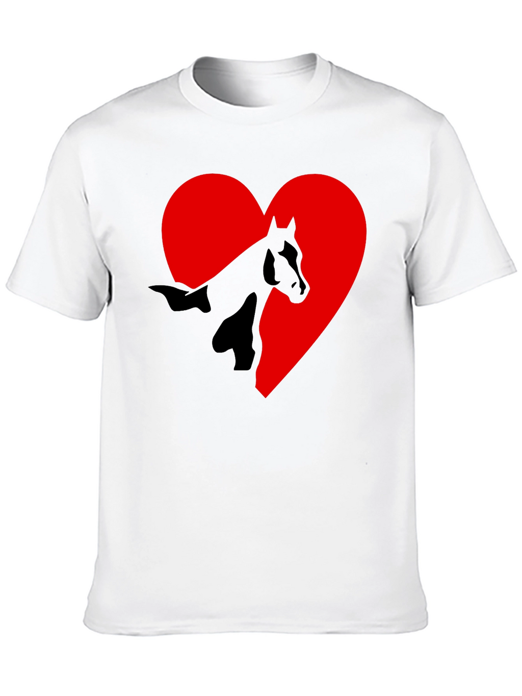 Horse Heart Graphic T-Shirt - Black Tee