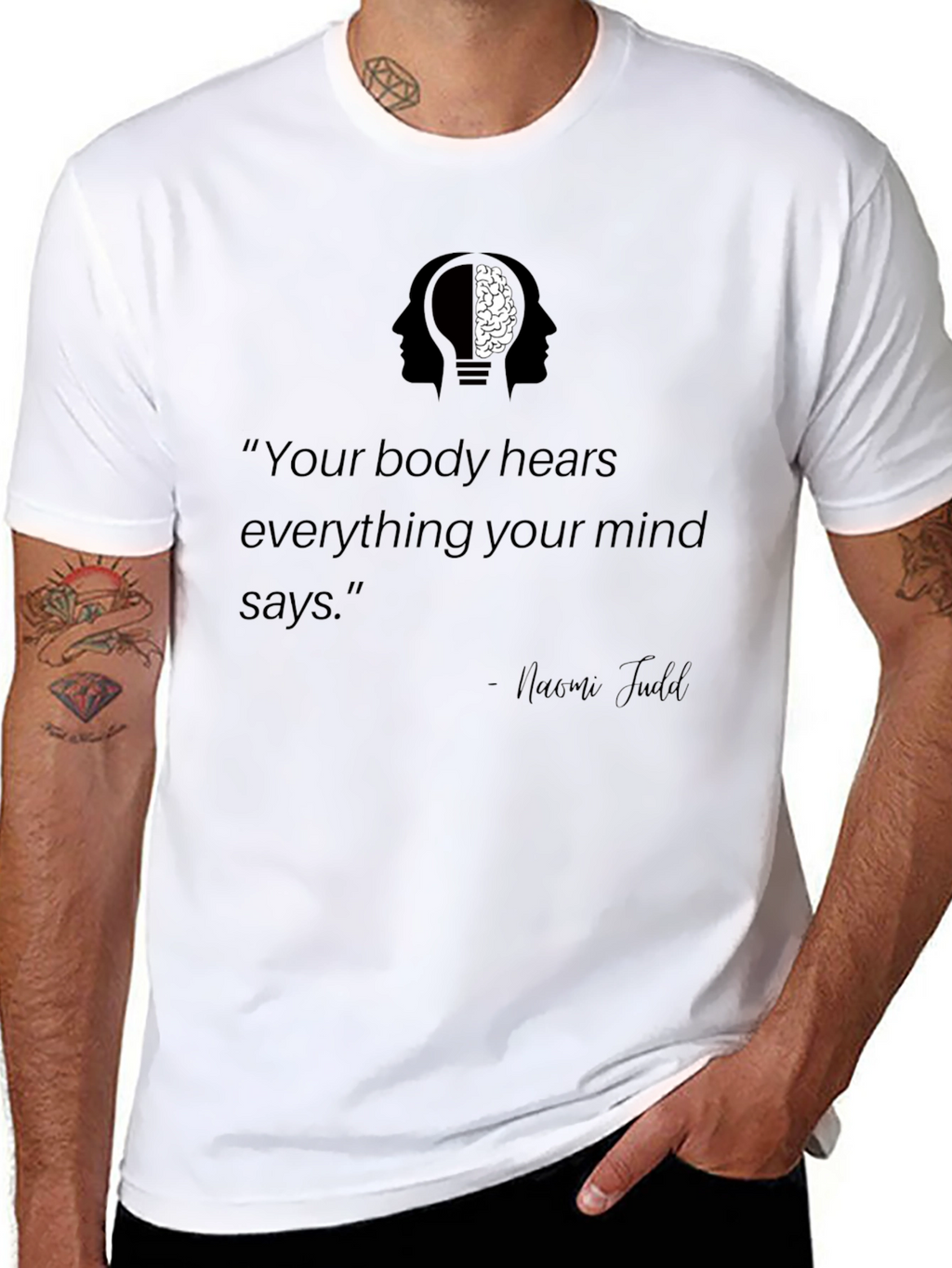 Mind-Body Connection T-Shirt - Inspirational Quote Tee