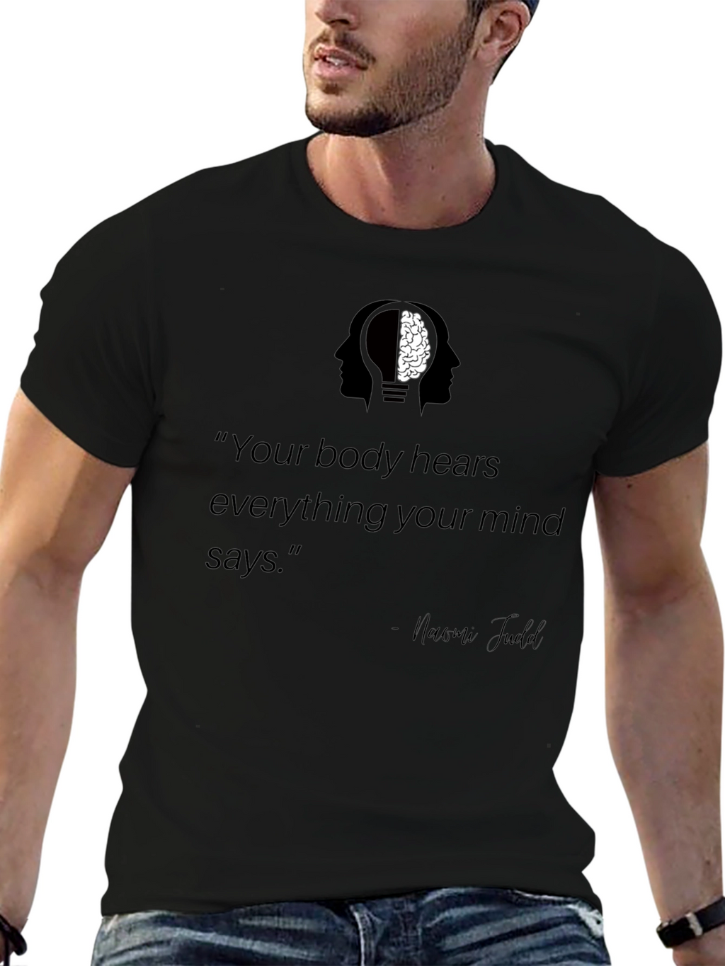 Mind-Body Connection T-Shirt - Inspirational Quote Tee
