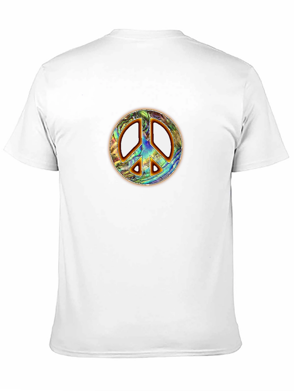 Retro Peace Sign T-Shirt - Groovy Abalone Design