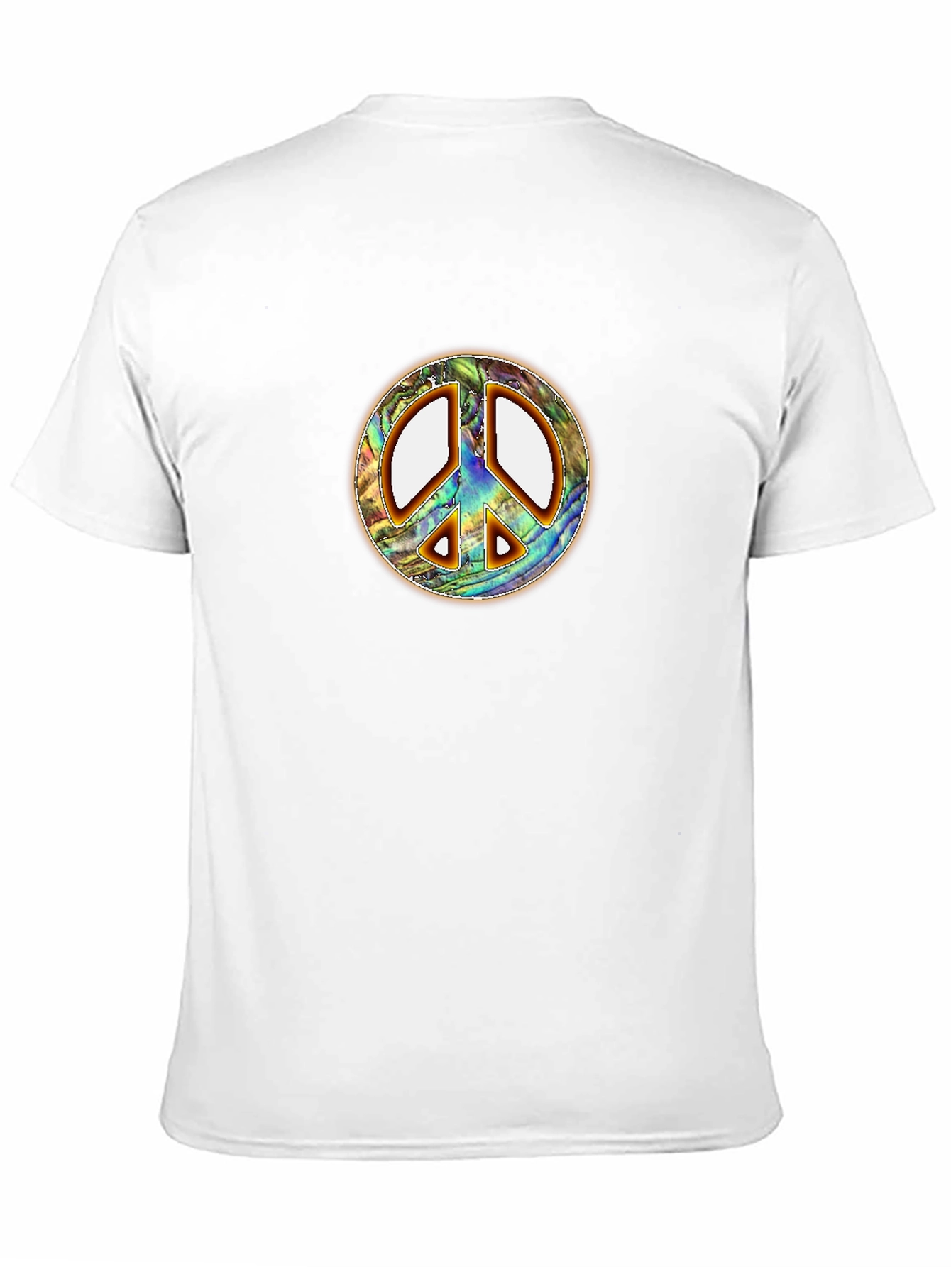 Retro Peace Sign T-Shirt - Groovy Abalone Design