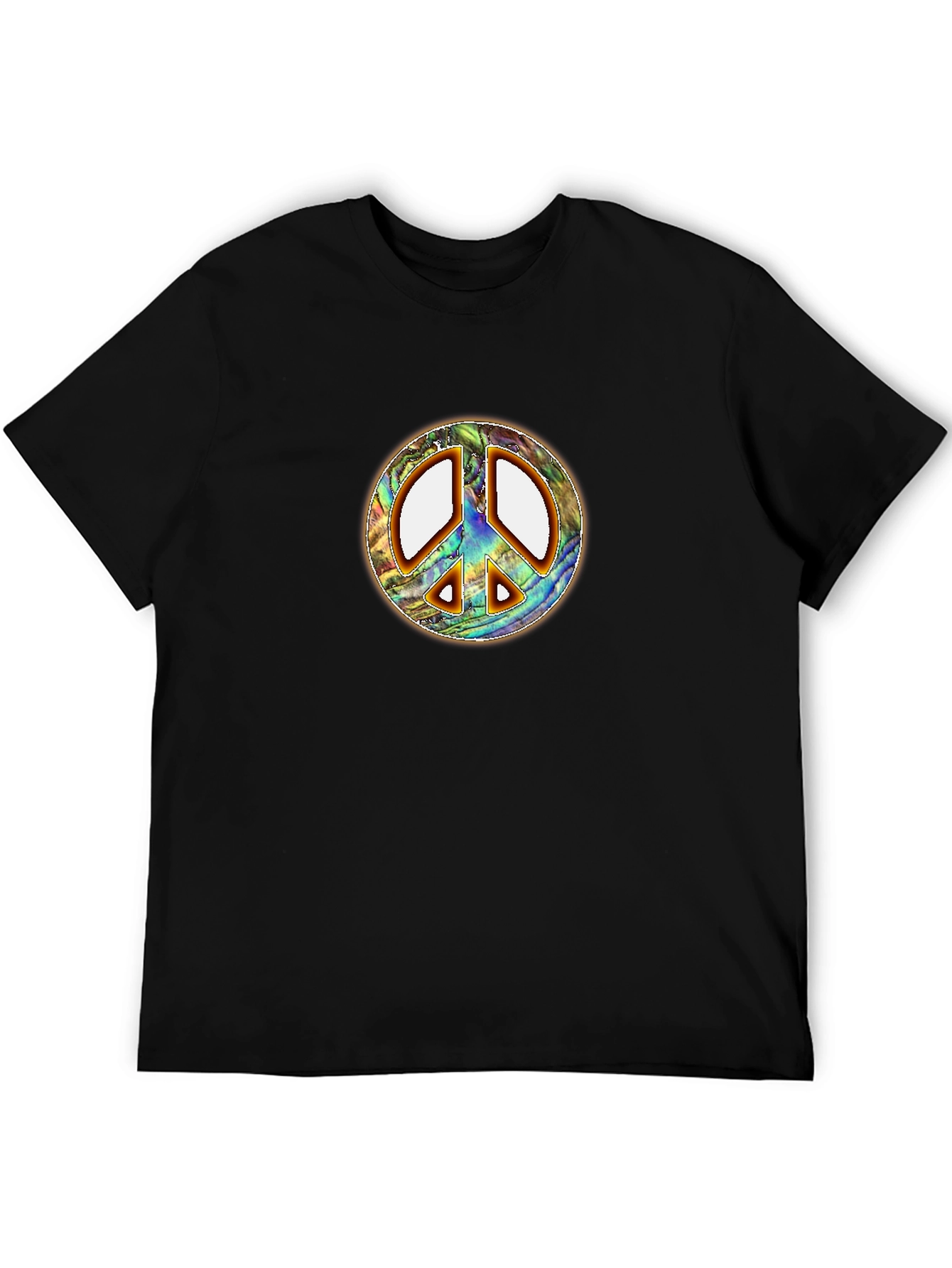 Retro Peace Sign T-Shirt - Groovy Abalone Design