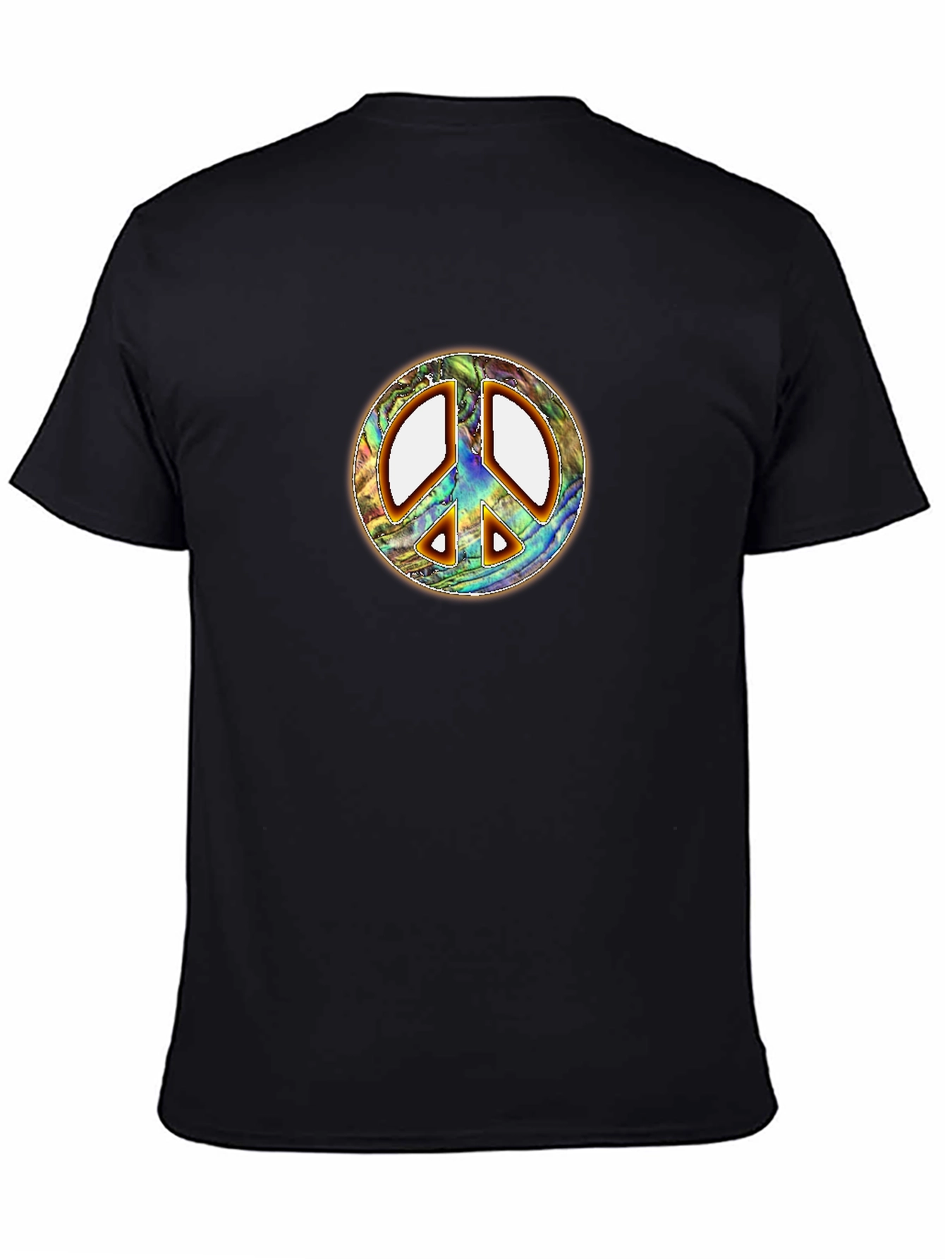 Retro Peace Sign T-Shirt - Groovy Abalone Design